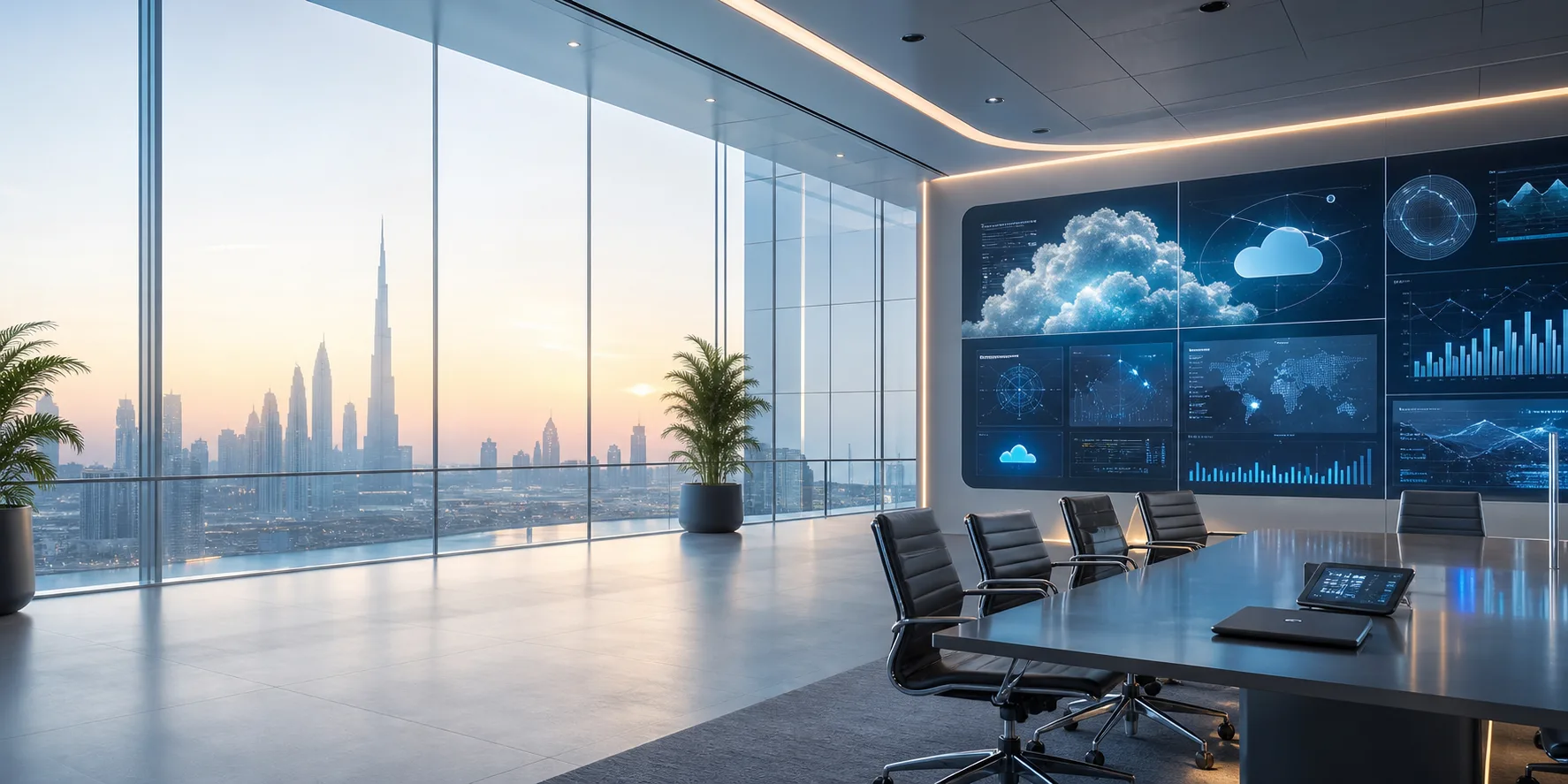 Premium executive technology studio for Microsoft cloud, managed IT, cybersecurity and AI adoption